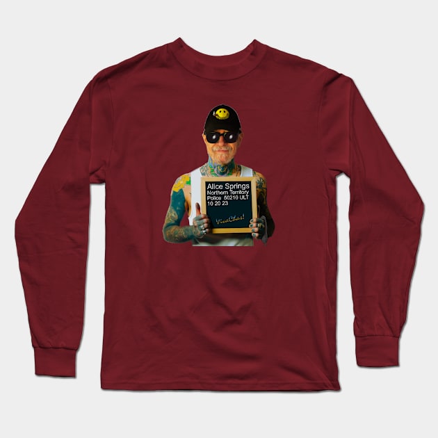 VivaChas Mug Shot Down at the Cop House Long Sleeve T-Shirt by vivachas